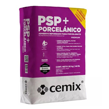 SACO PISO SOBRE PISO PLUS BLANCO CREMOSO 20 KILOS CEMIX  (PSP)